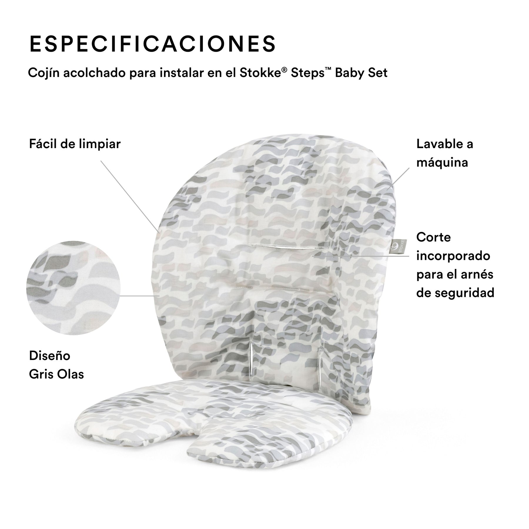 COJÍN PARA SILLA STOKKE MODELO STEPS