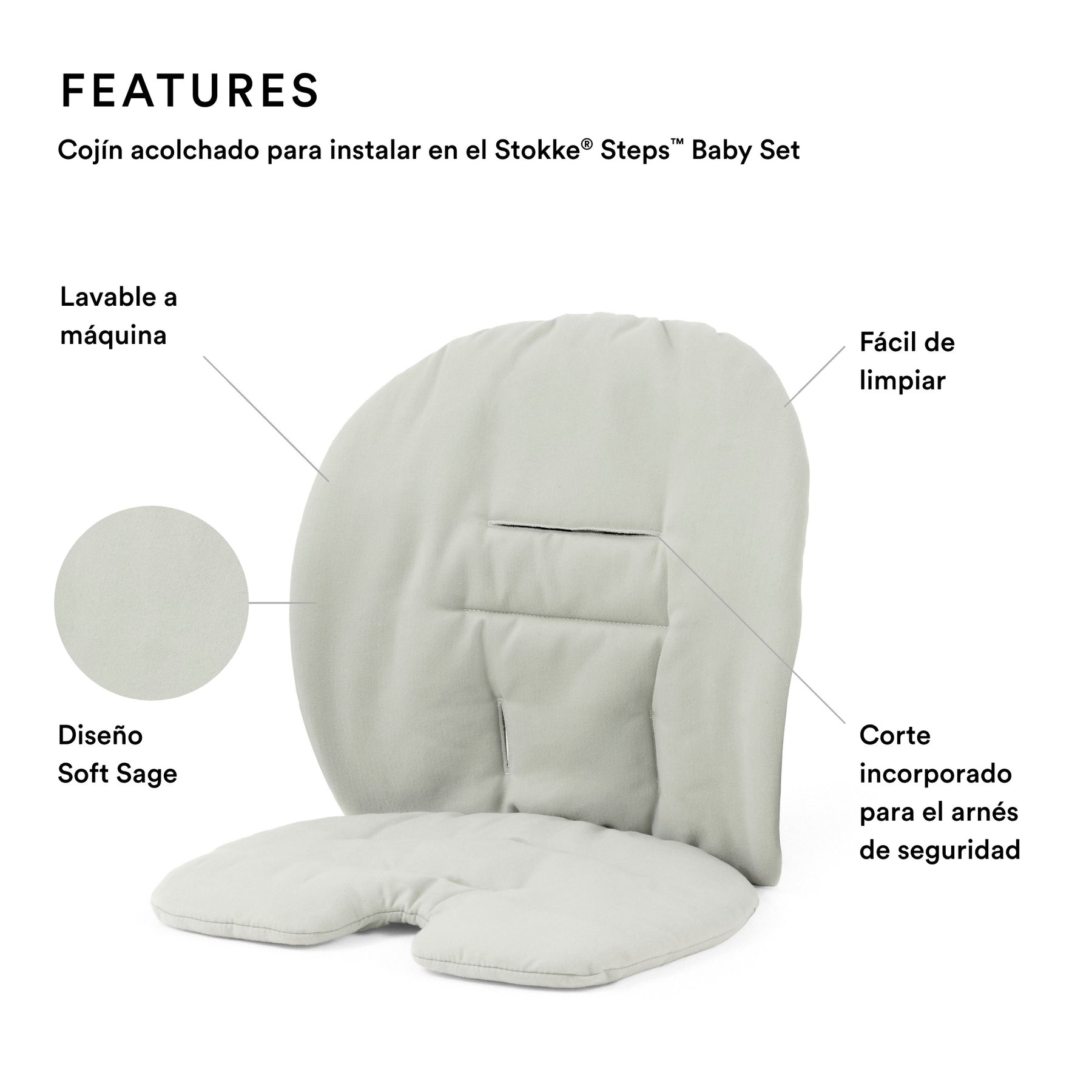 COJÍN PARA SILLA STOKKE MODELO STEPS