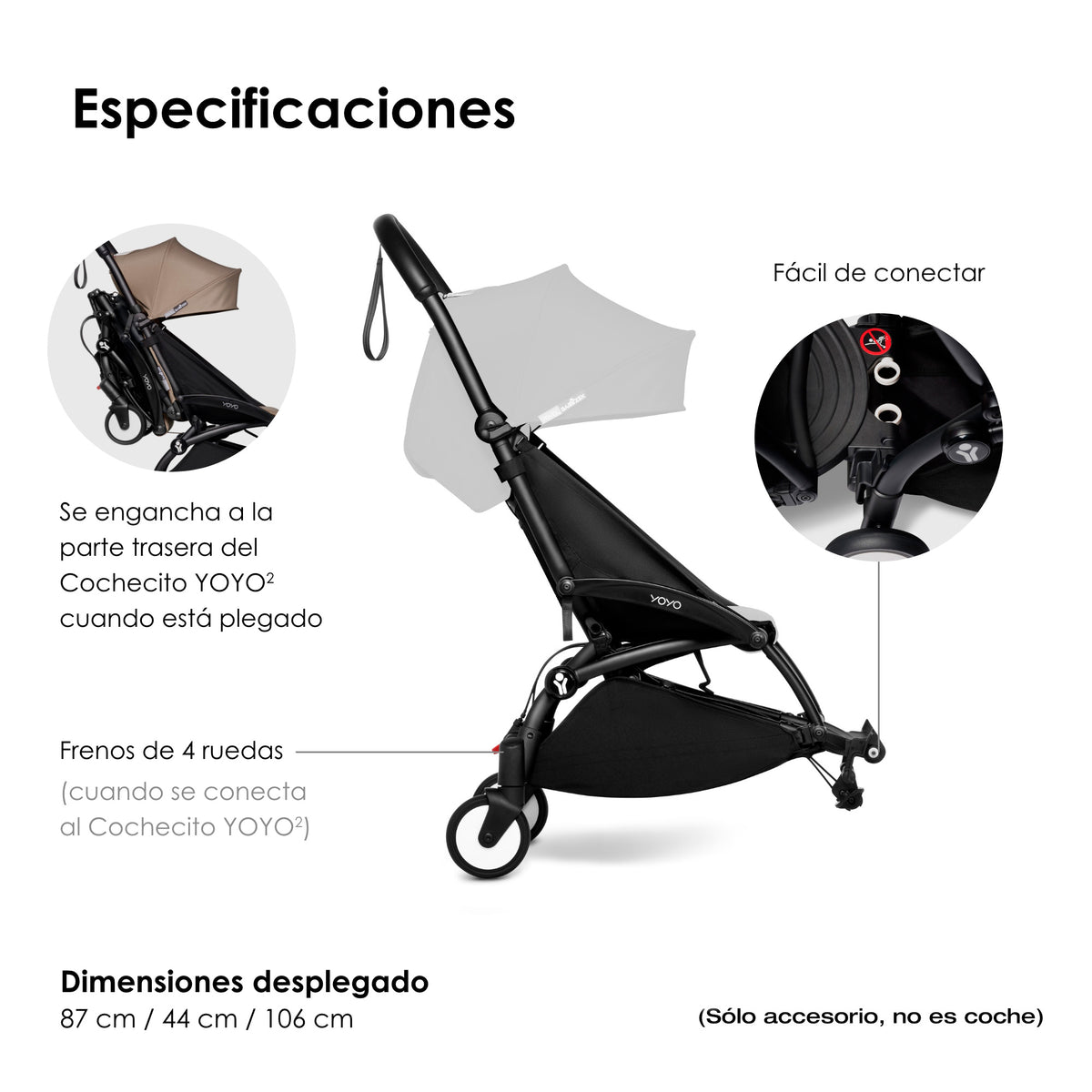 YOYO CONNECT ACCESORIO PARA COCHE YOYO² CHASIS COLOR NEGRO (NO ES COCHE)