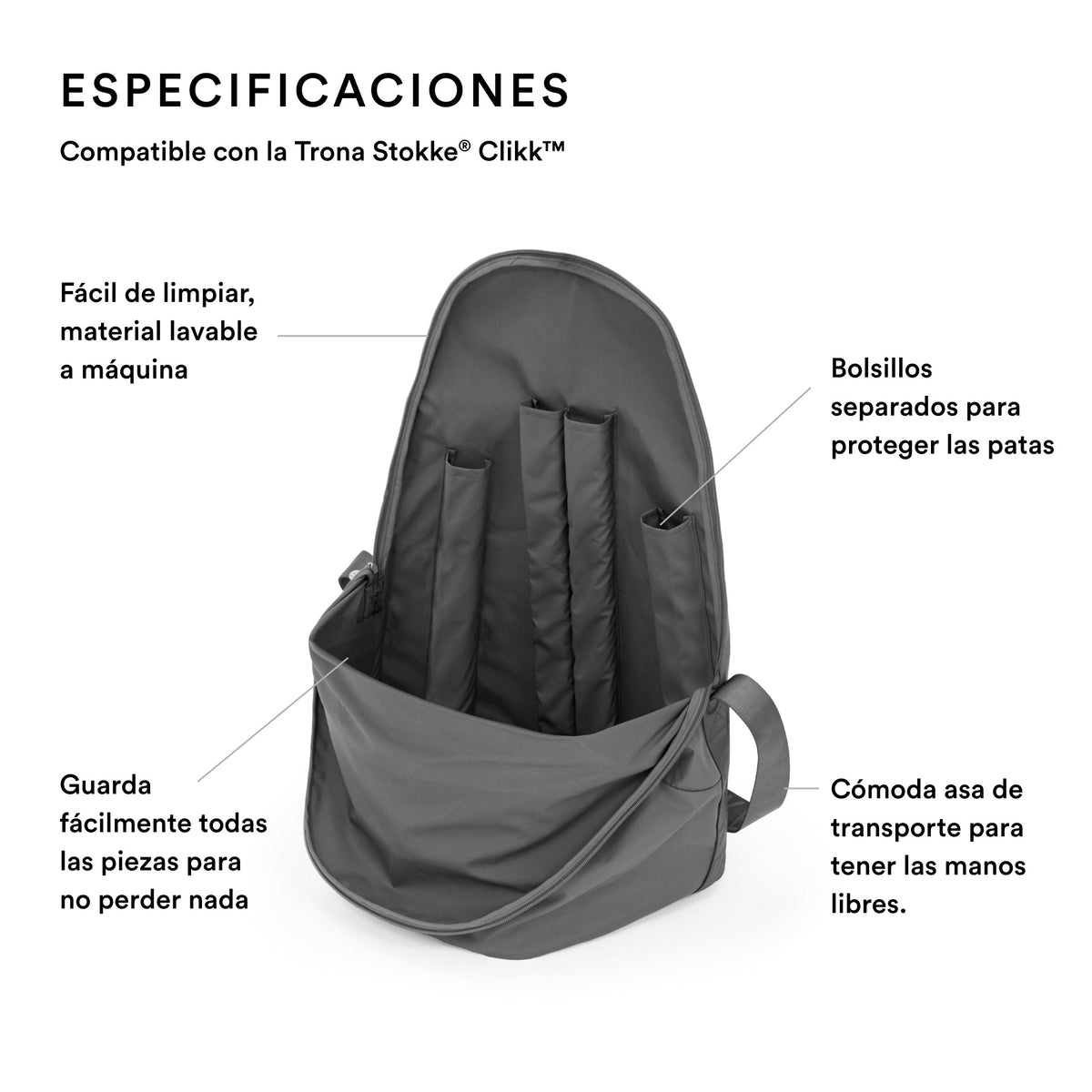 Bolsa de transporte para silla Modelo CLIKK STOKKE
