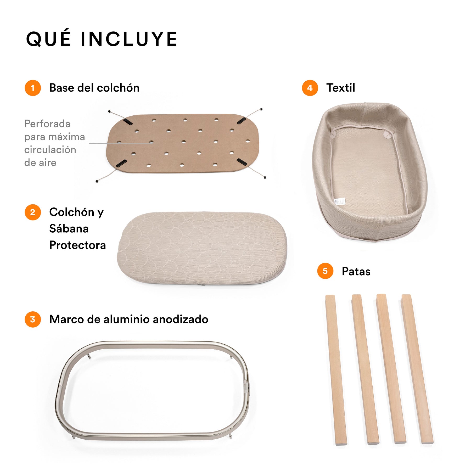 MINI CUNA MODELO SNOOZI™ PARA BEBÉS DE 0 A 9 MESES STOKKE