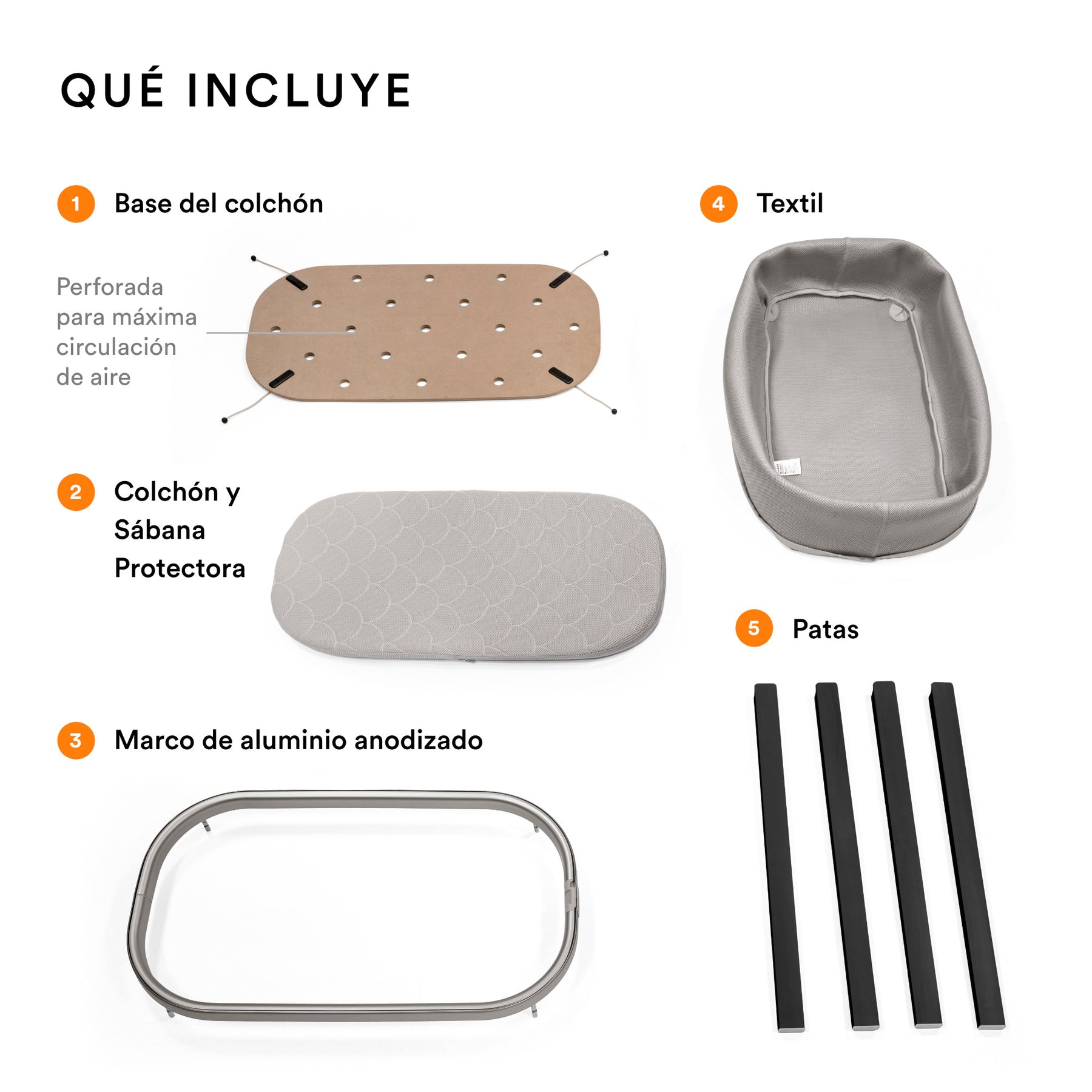 MINI CUNA MODELO SNOOZI™ PARA BEBÉS DE 0 A 9 MESES STOKKE