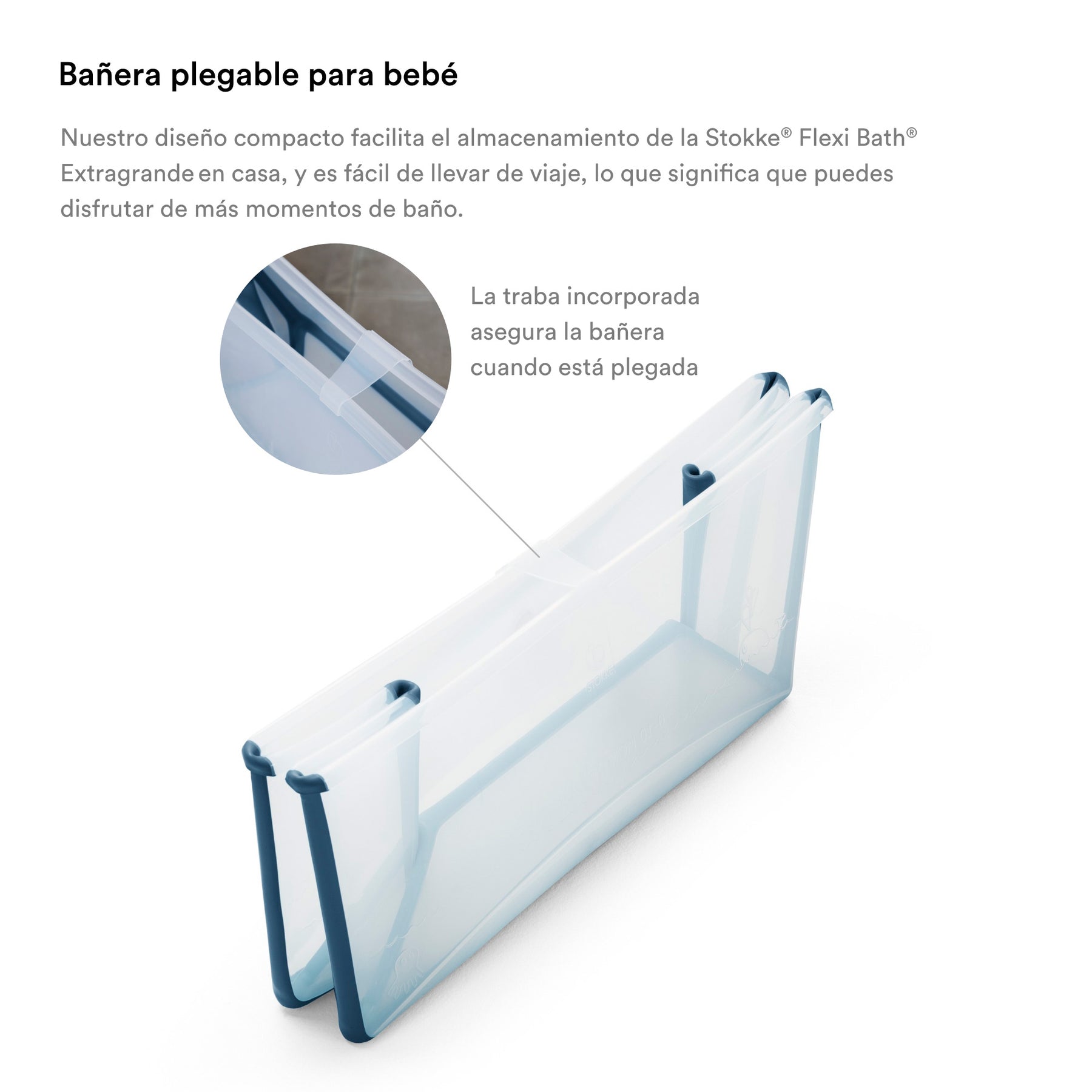 BUNDLE BAÑERA PLEGABLE FLEXI BATH XL + SOPORTE PARA RECIÉN NACIDO STOKKE