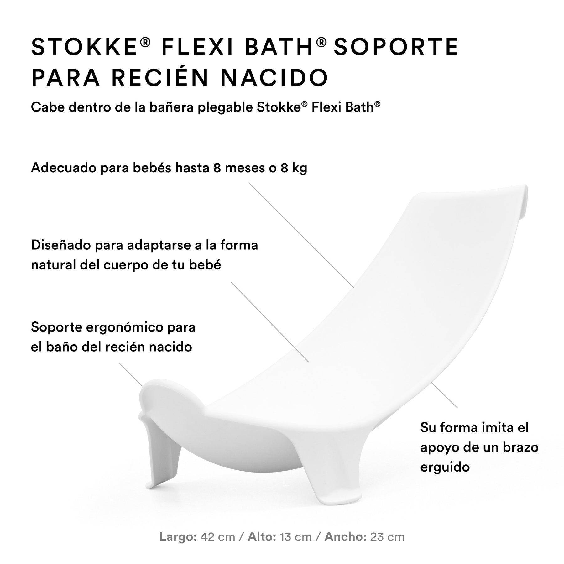 BUNDLE BAÑERA PLEGABLE FLEXI BATH XL + SOPORTE PARA RECIÉN NACIDO STOKKE