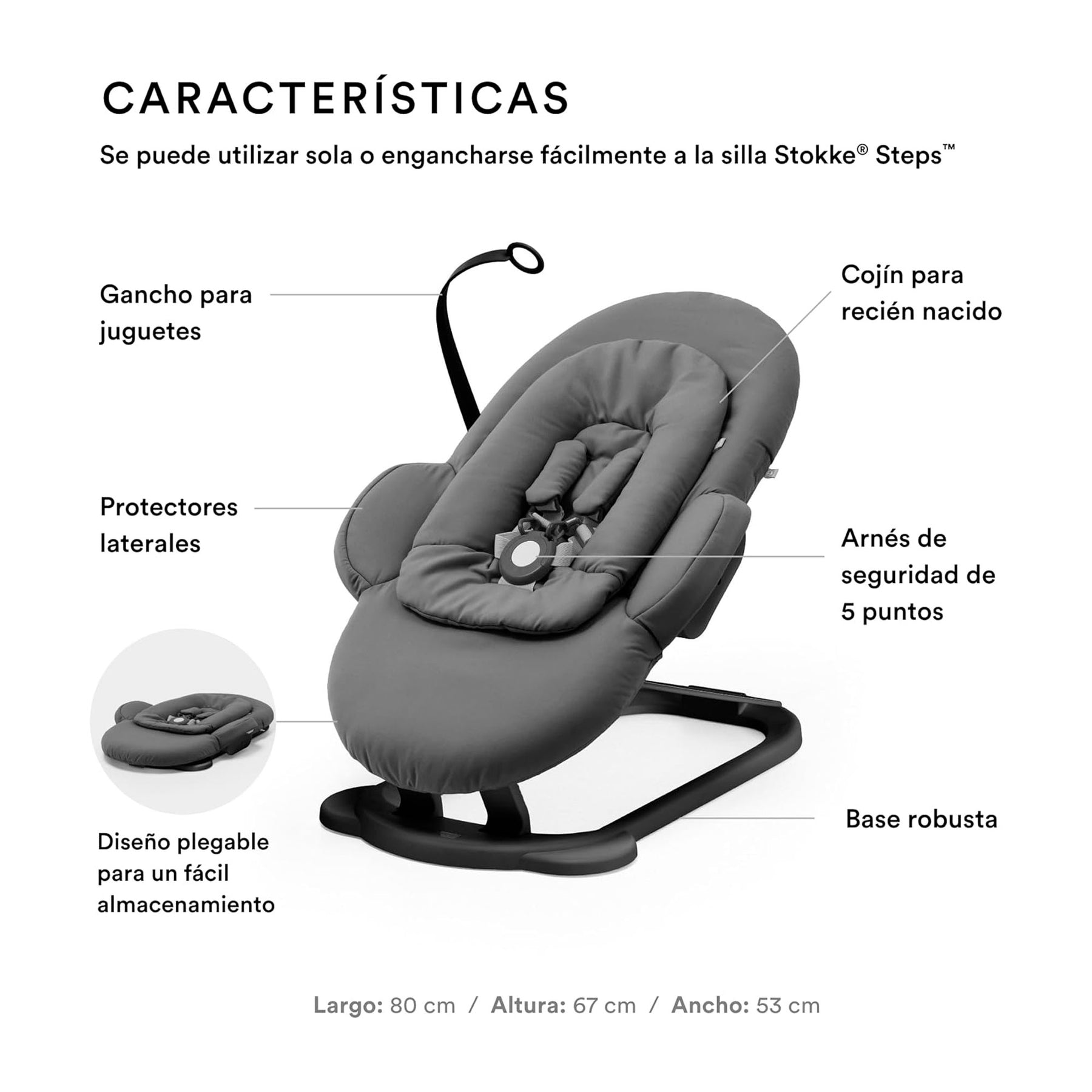BOUNCER PARA SILLA STOKKE MODELO STEPS