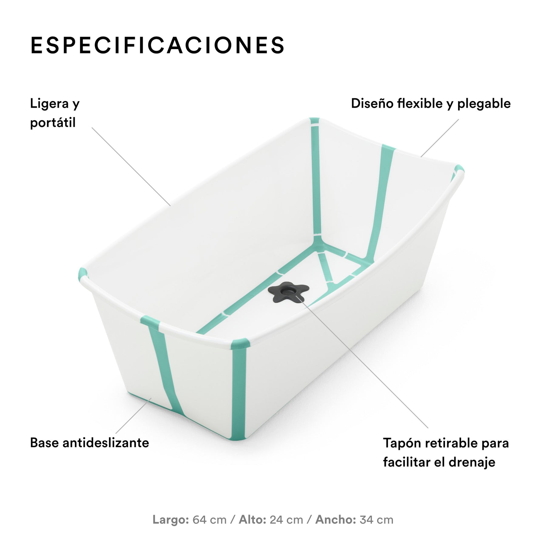 BAÑERA PLEGABLE FLEXI BATH STOKKE