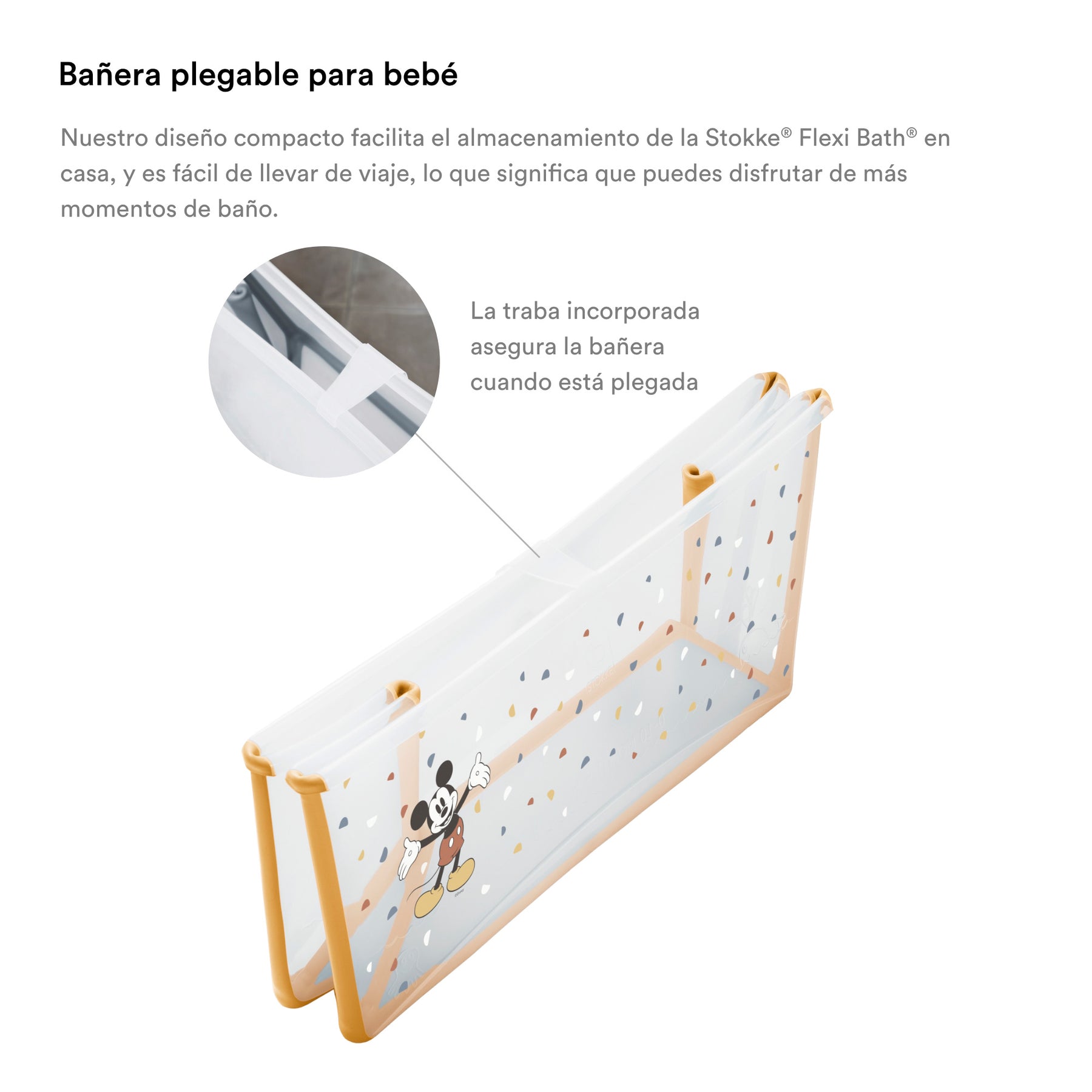 BAÑERA PLEGABLE FLEXI BATH MICKEY CELEBRATION STOKKE