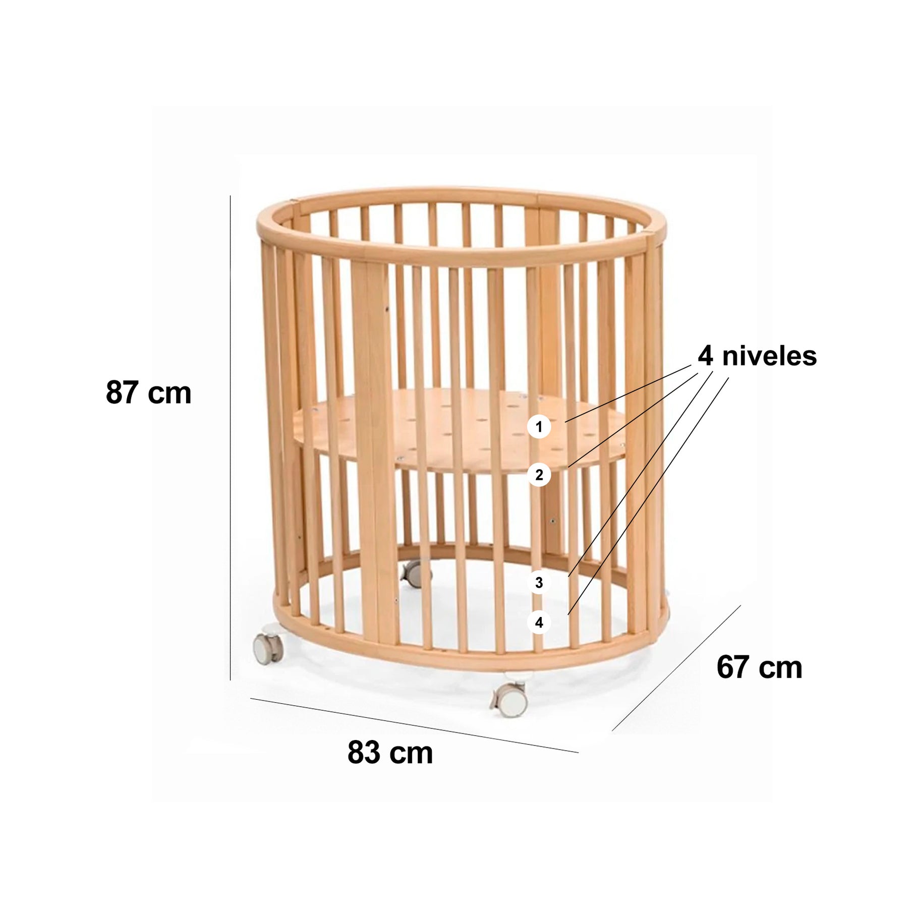 CUNA MINI SLEEPI V3 EVOLUTIVA MADERA DE HAYA STOKKE