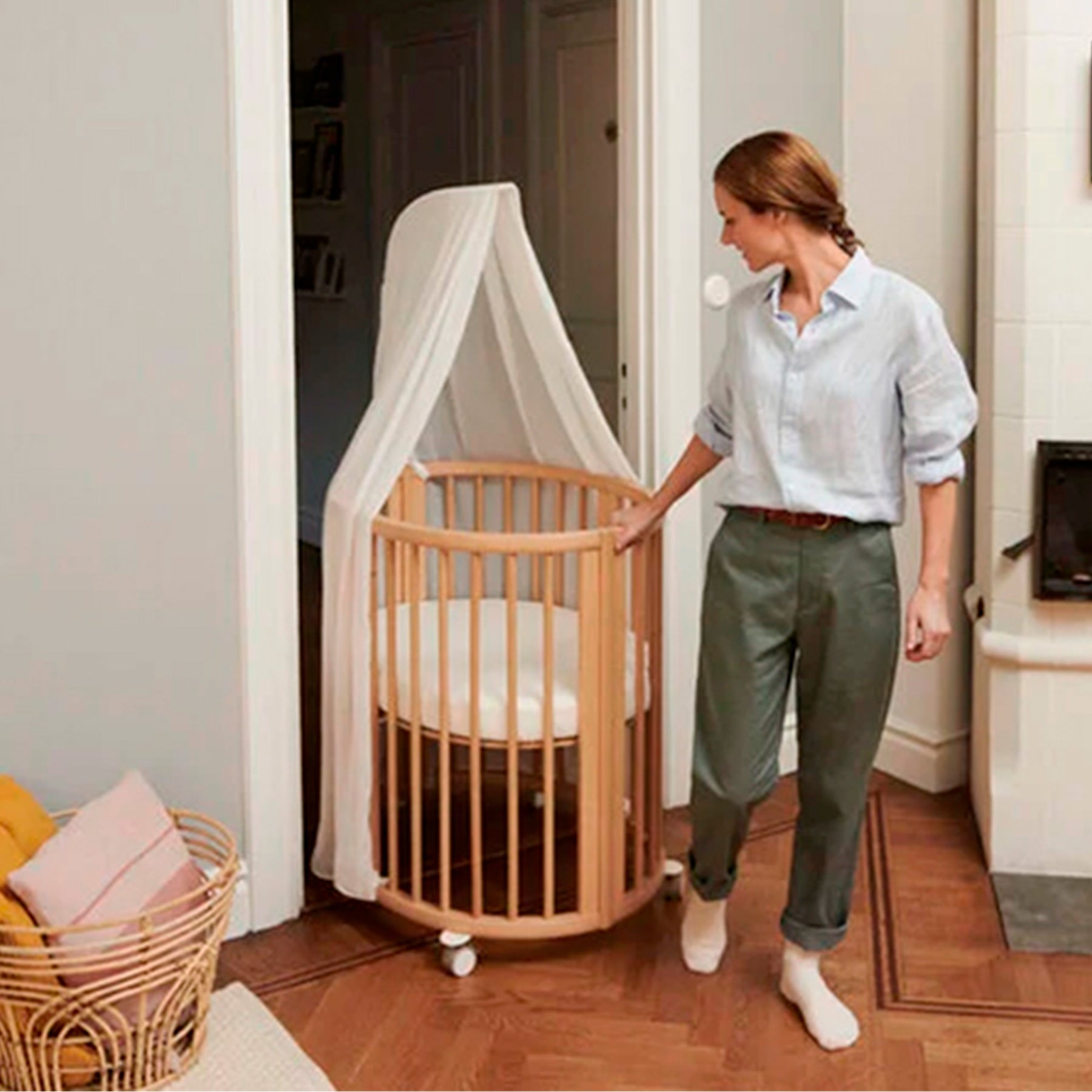 CUNA MINI SLEEPI V3 EVOLUTIVA MADERA DE HAYA STOKKE