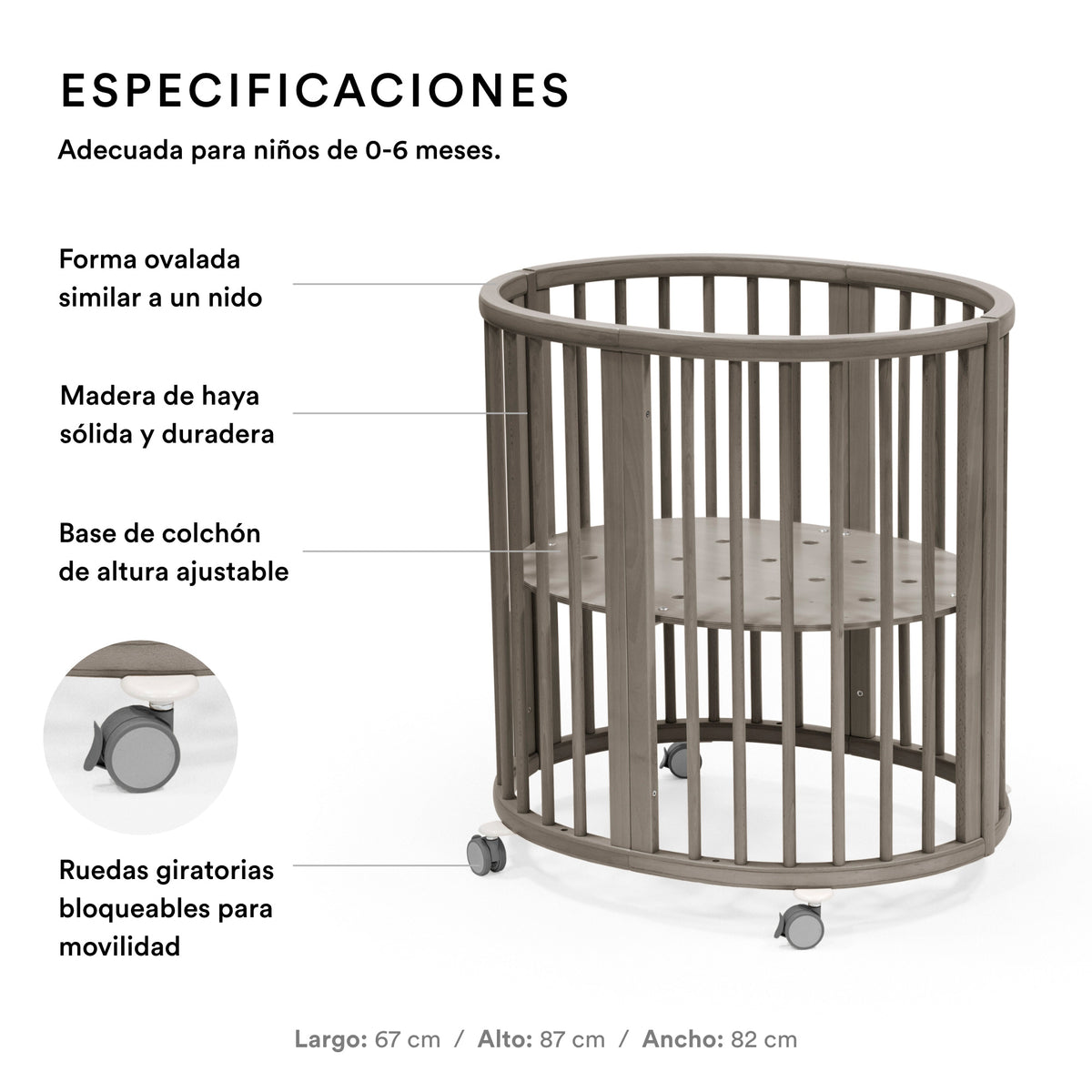 Cuna Mini Sleepi V3 evolutiva + Colchón Stokke