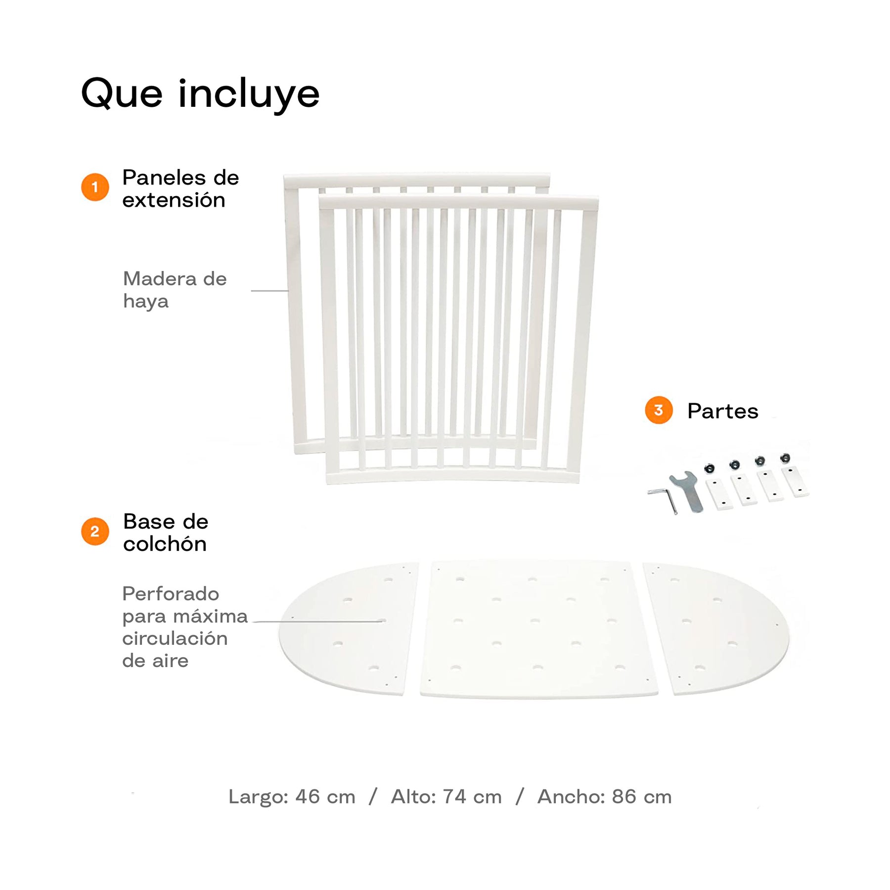 KIT DE EXTENSIÓN PARA MINI CUNA SLEEPI V3 MADERA DE HAYA STOKKE