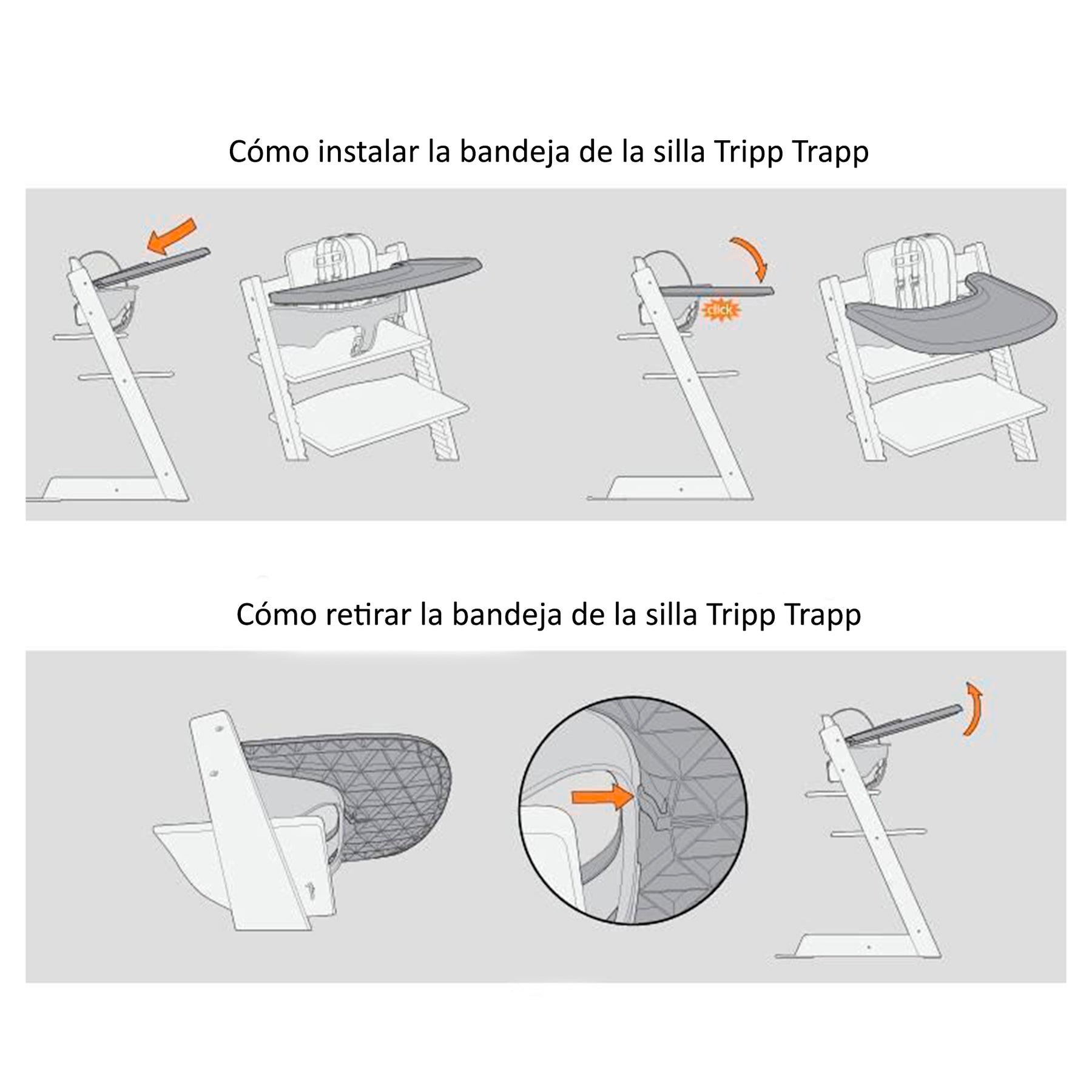 BANDEJA PARA SILLA STOKKE MODELO TRIPP TRAPP