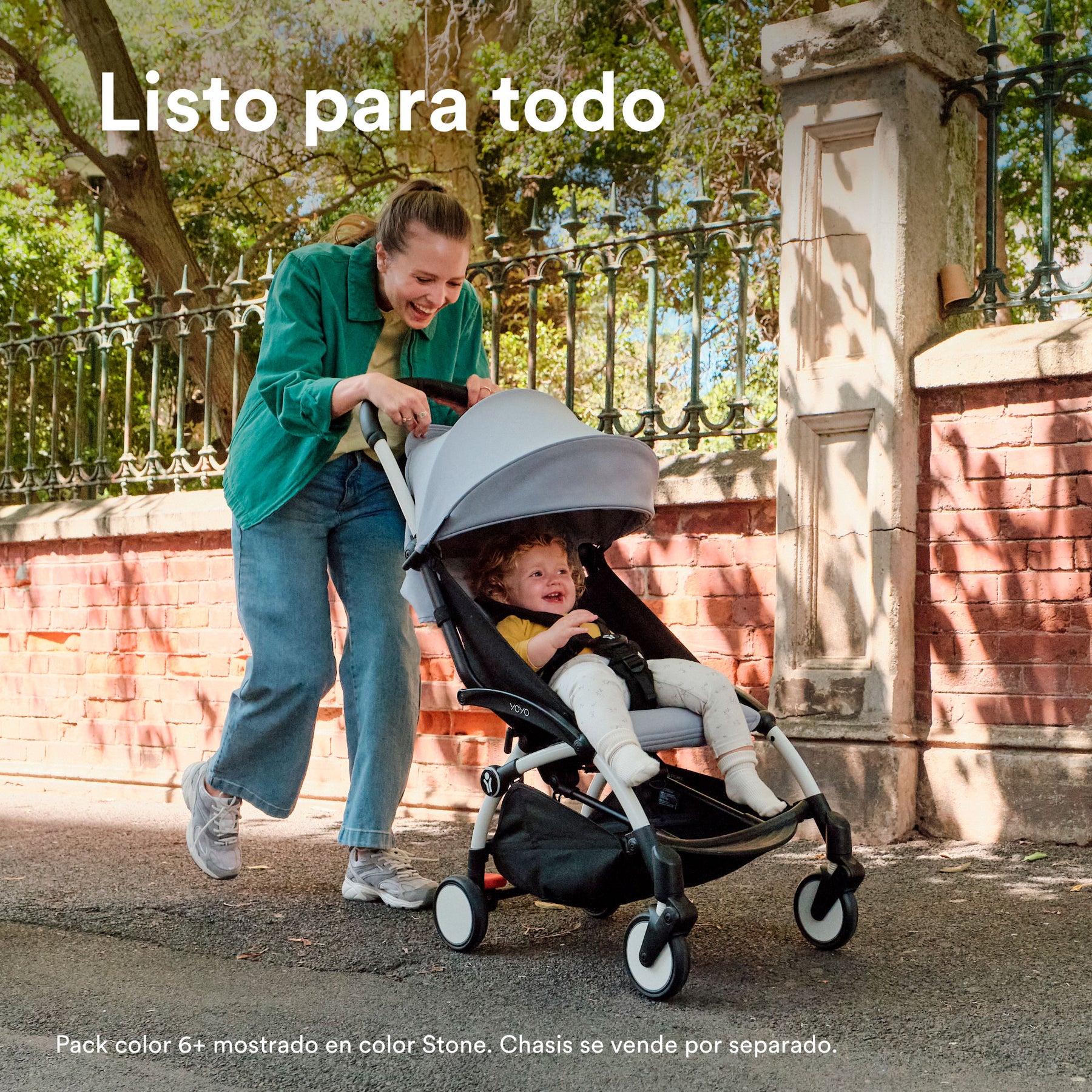 COCHE STOKKE YOYO³ COMPLETO CHASIS NEGRO NEWBORN 1RA ETAPA + TEXTIL 2DA ETAPA