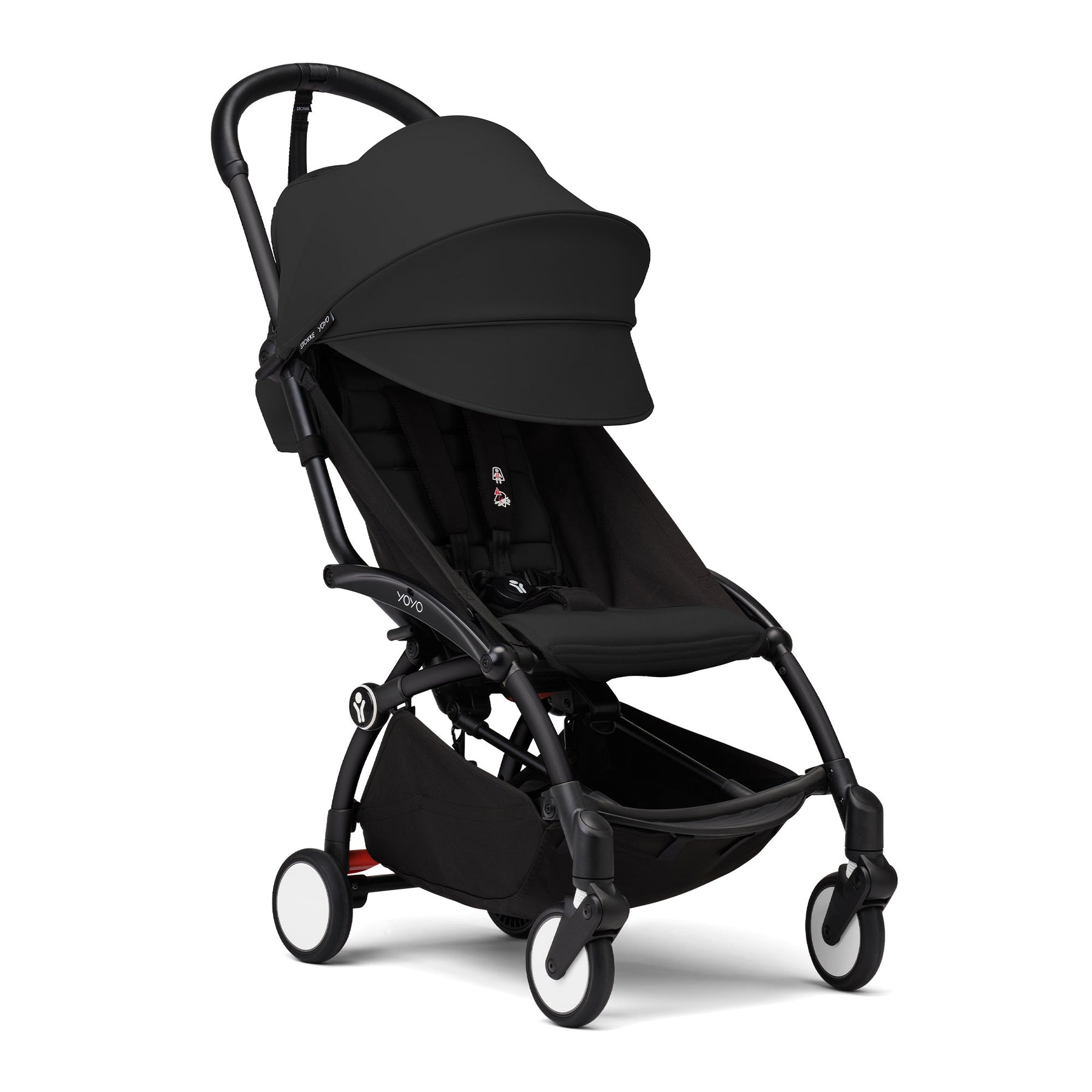 COCHE STOKKE YOYO³ CHASIS NEGRO TEXTIL 2DA ETAPA DE 6 MESES A 4 AÑOS