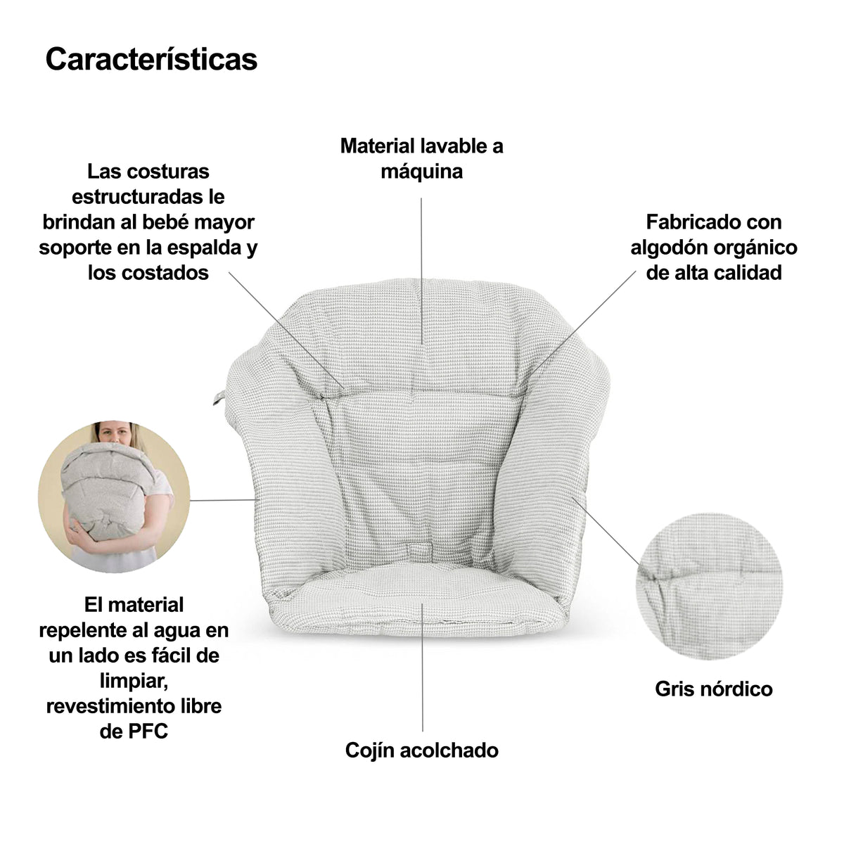 COJIN CLIKK GRIS
NORDICO