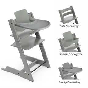 Pack alimentación: Silla Tripp Trapp + Babyset + Bandeja STOKKE