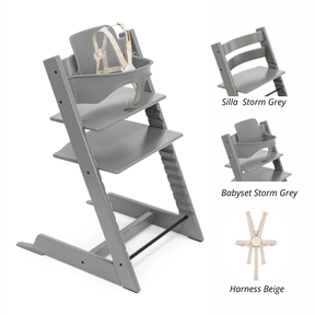 Pack silla Tripp Trapp+ Babyset + Arnes - Stokke