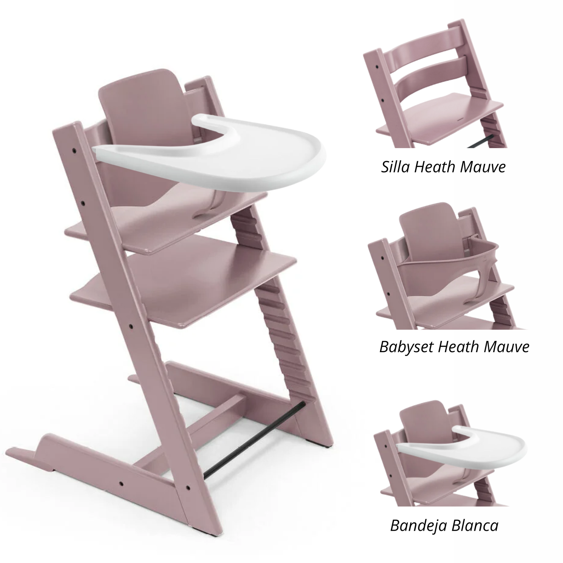 Pack alimentación: Silla Tripp Trapp + Babyset + Bandeja STOKKE