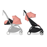 COCHE STOKKE YOYO³ COMPLETO CHASIS NEGRO NEWBORN 1RA ETAPA + TEXTIL 2DA ETAPA