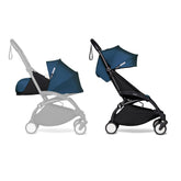 COCHE STOKKE YOYO³ COMPLETO CHASIS NEGRO NEWBORN 1RA ETAPA + TEXTIL 2DA ETAPA
