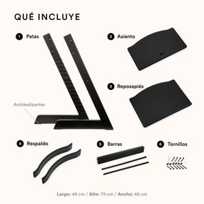 Silla Tripp Trapp Stokke en madera Roble  – Silla Ajustable y Evolutiva