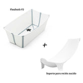 Pack bañera plegable flexibath V2+ support newborn STOKKE