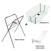 Pack Bañera FlexiBath V2 + Soporte de Pie Stokke + Soporte de recién Nacido STOKKE