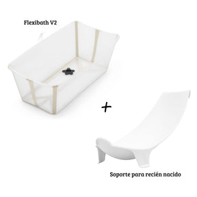 Pack bañera plegable flexibath V2 + soporte de pie STOKKE