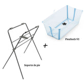 PACK BAÑERA PLEGABLE FLEXIBATH V2+ SOPORTE DE PIE STOKKE