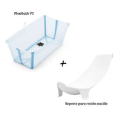 PACK BAÑERA PLEGABLE FLEXIBATH V2+ SUPPORT NEWBORN STOKKE