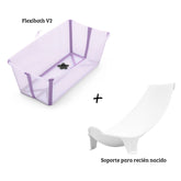 Pack bañera plegable flexibath V2+ support newborn STOKKE