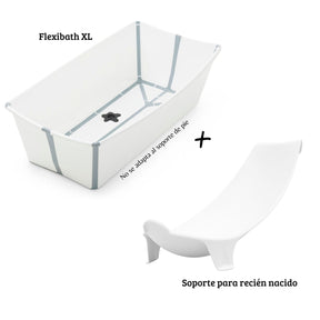 PACK BAÑERA PLEGABLE FLEXI BATH XL + SUPPORT NEWBORN STOKKE