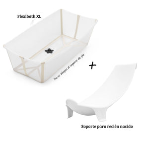 PACK BAÑERA PLEGABLE FLEXI BATH XL + SUPPORT NEWBORN STOKKE