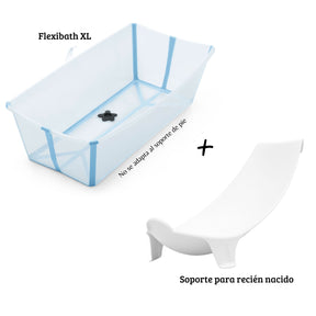 PACK BAÑERA PLEGABLE FLEXI BATH XL + SUPPORT NEWBORN STOKKE