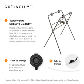 SOPORTE PARA BAÑERA PLEGABLE FLEXI BATH STOKKE