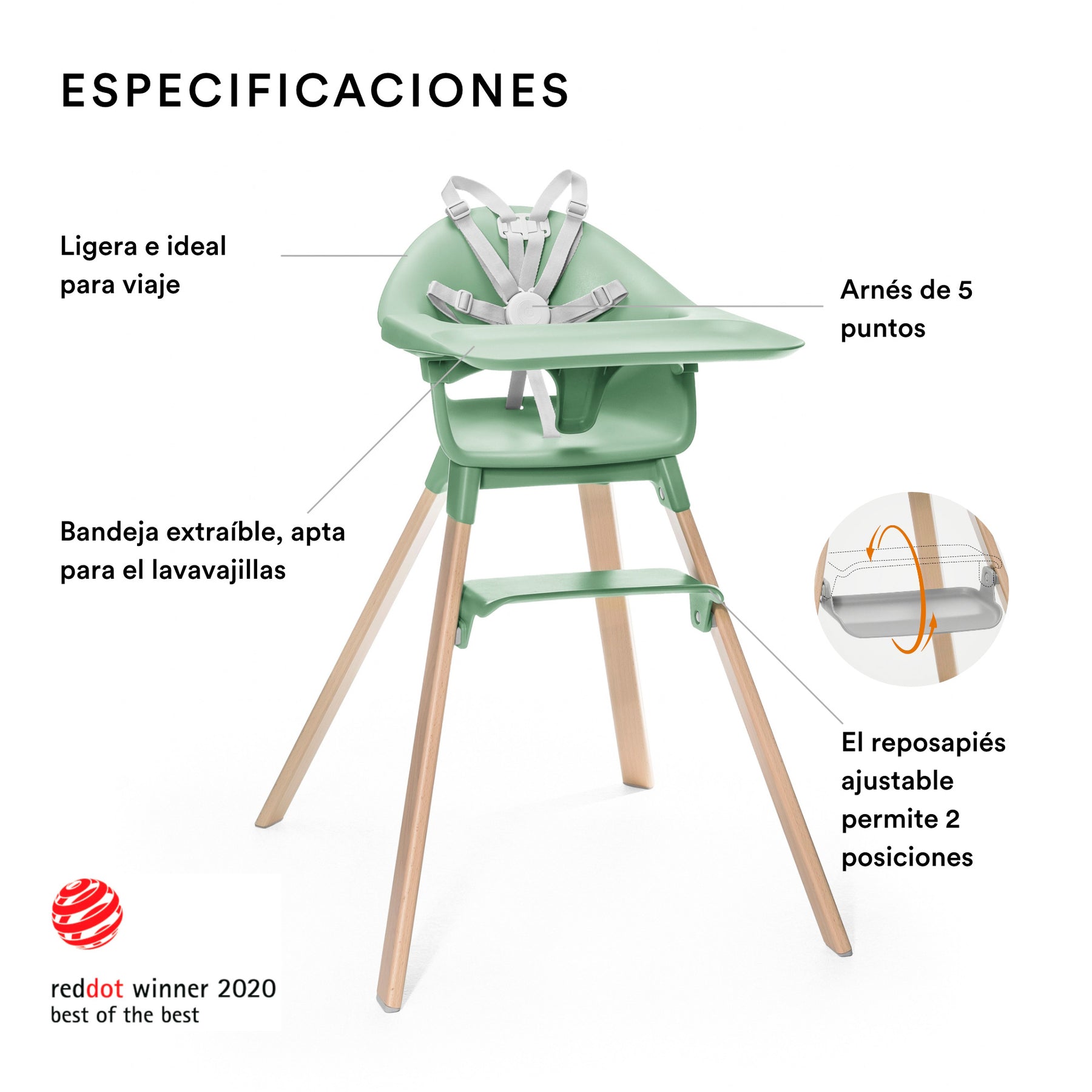 silla comer stokke Silla de comer Modelo CLIKK STOKKE