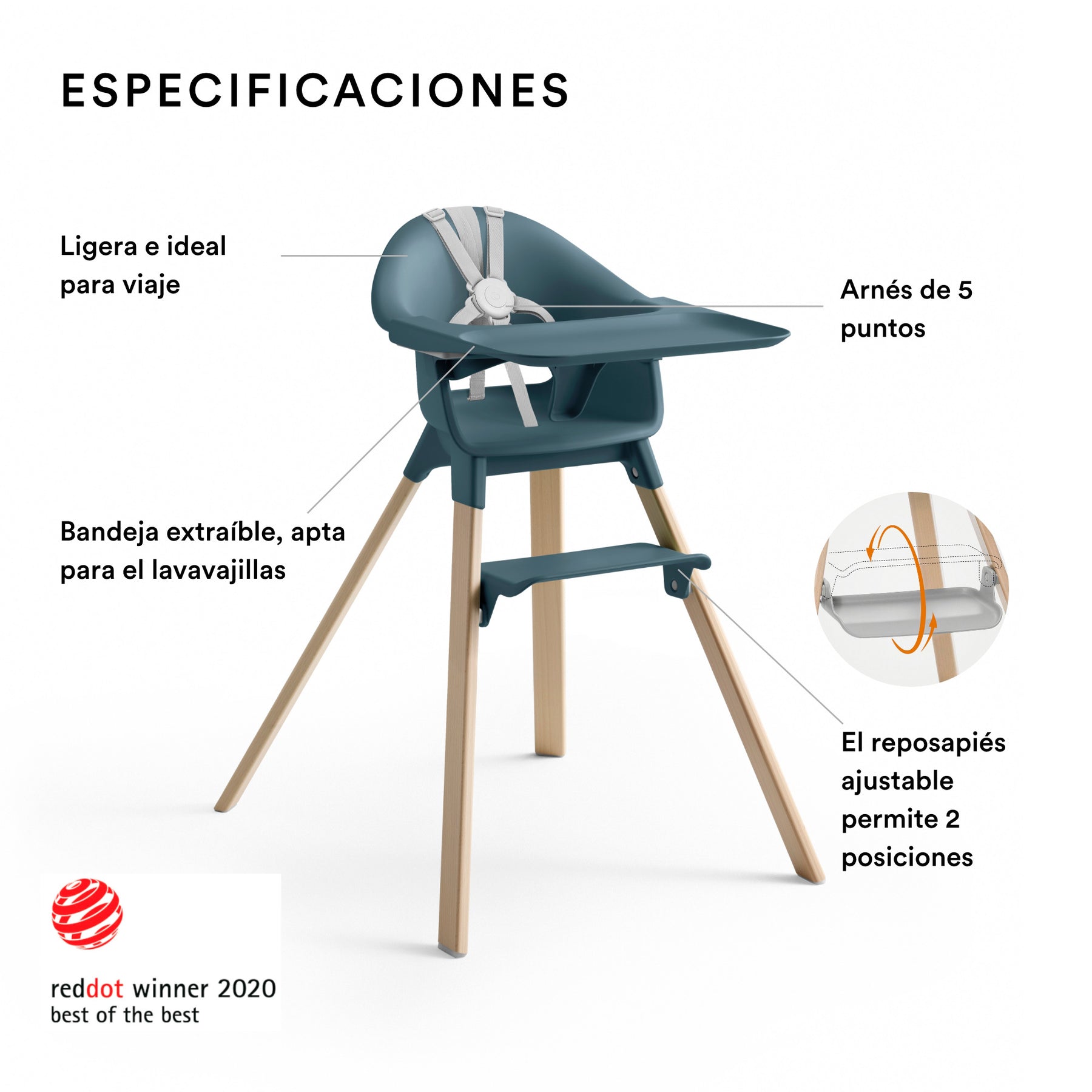 SILLA DE COMER MODELO CLIKK STOKKE