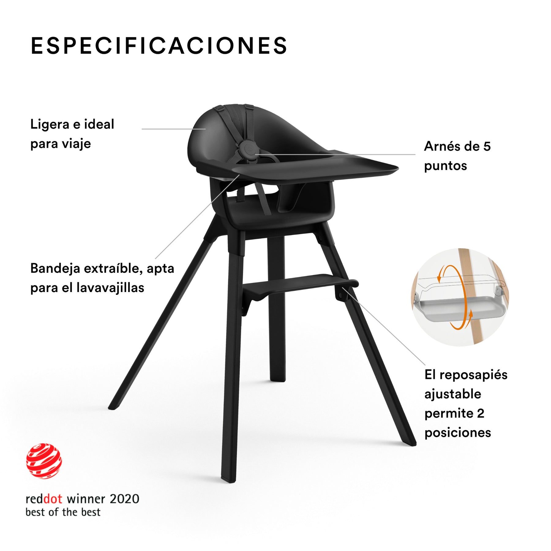 SILLA DE COMER MODELO CLIKK STOKKE