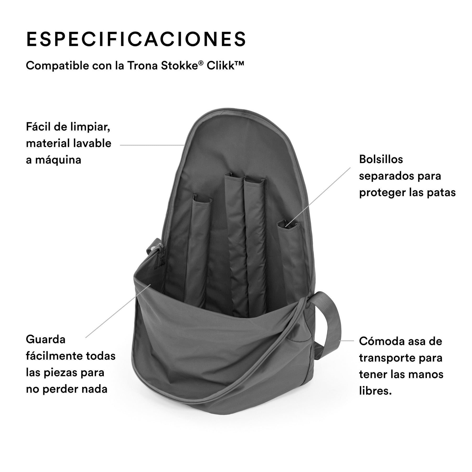 BOLSA DE TRANSPORTE PARA SILLA STOKKE MODELO CLIKK