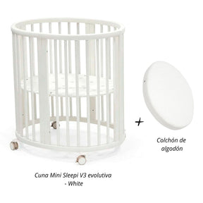 Cuna Mini Sleepi V3 evolutiva + Colchón Stokke