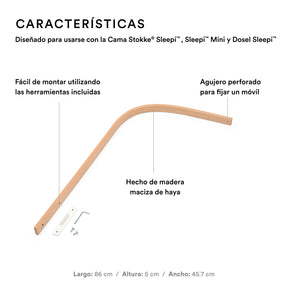 Mástil de dosel para cuna Mini Sleepi V3 y Cuna Sleepi V3 - STOKKE