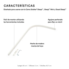 Mástil de dosel para cuna Mini Sleepi V3 y Cuna Sleepi V3 - STOKKE