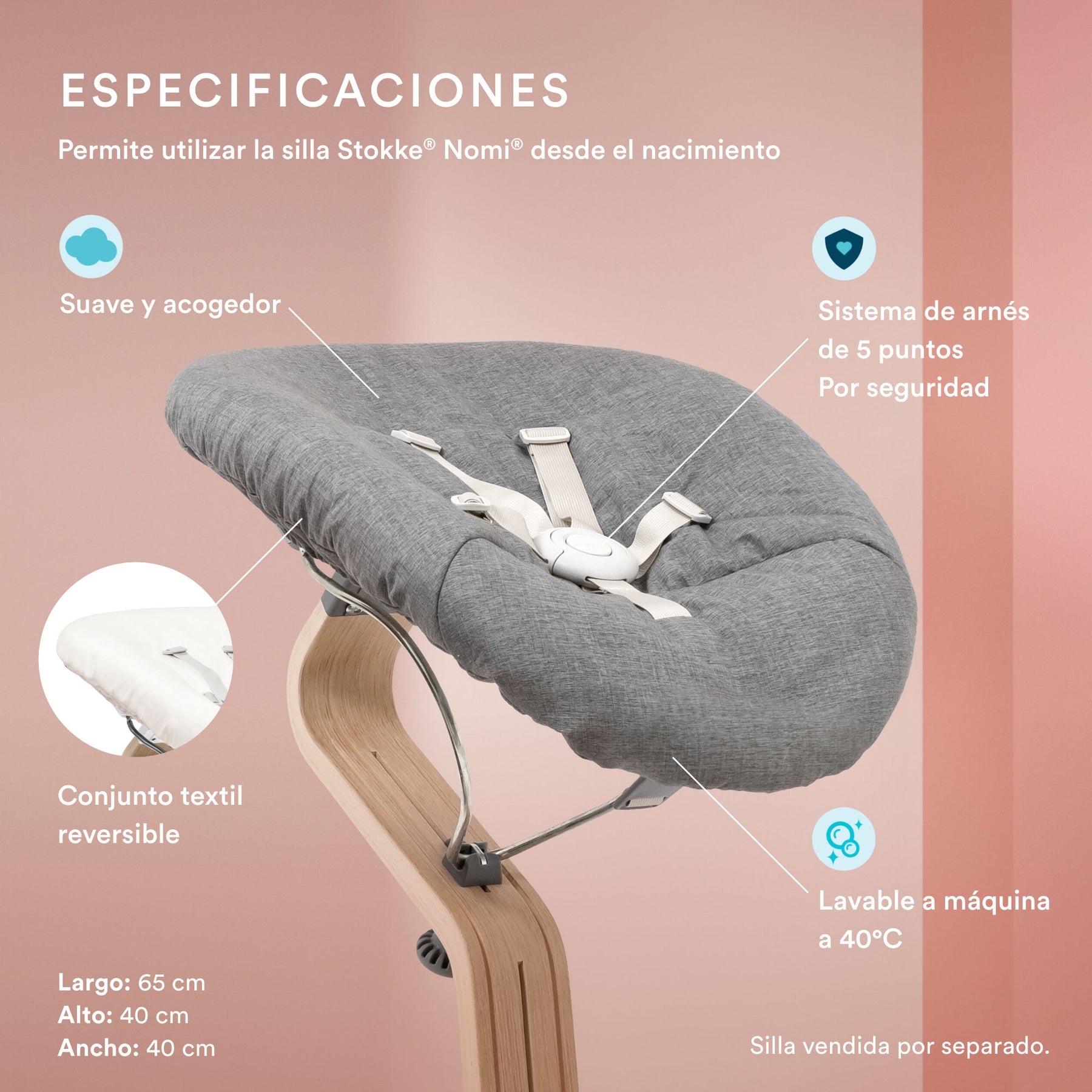 NEWBORN SET PARA SILLA STOKKE MODELO NOMI