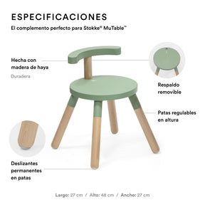 Silla infantil Modelo Mutable™ v2 35 x 42 cm STOKKE