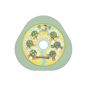 Tablero doble cara de juego frutas y verduras para mesa Mutable – Stokke