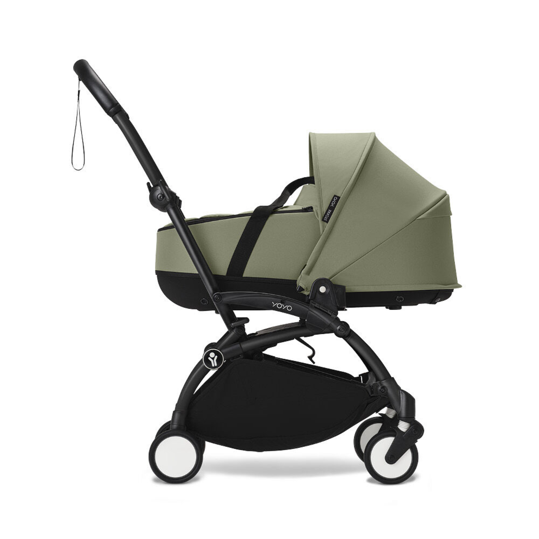 Coche de bebé Stokke YOYO³ – pack completo chasis negro + asiento Bassinet