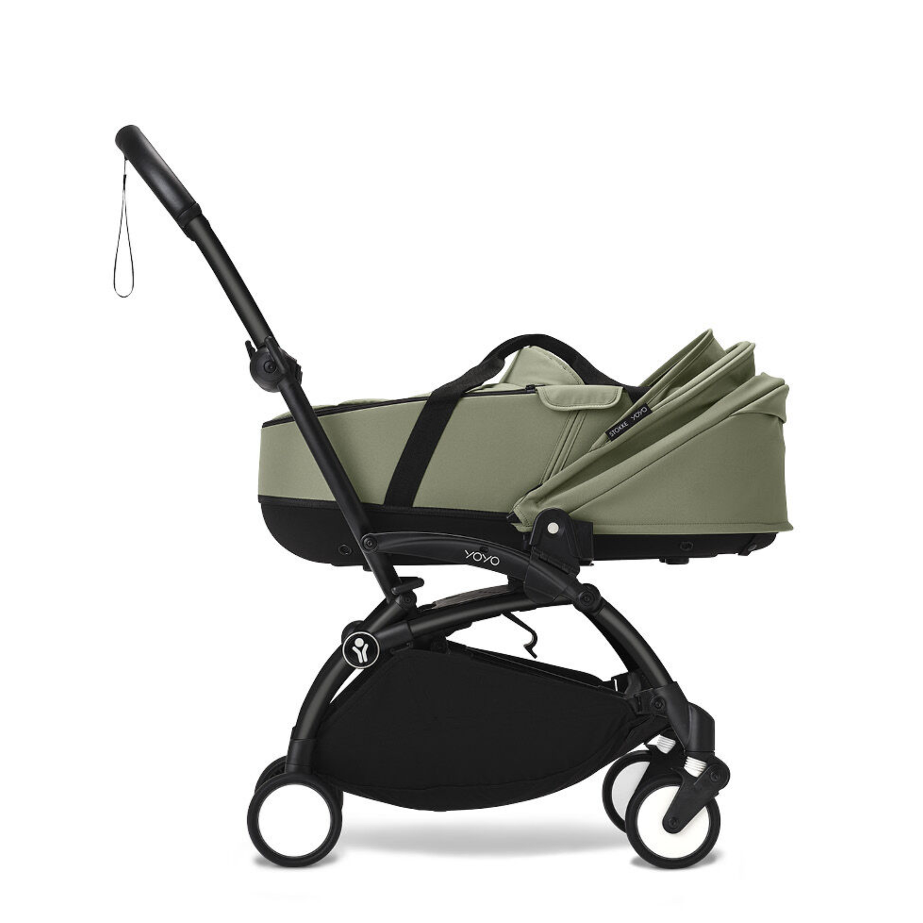 Coche de bebé Stokke YOYO³ – pack completo chasis negro + asiento Bassinet