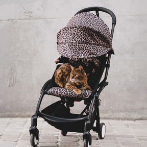 Coche de bebé ligero Stokke YOYO³ 6+ Leopardo | Compacto y plegable