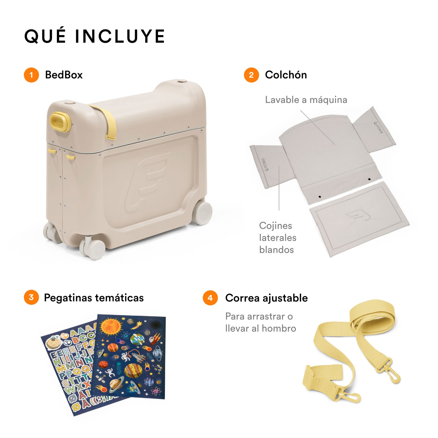 STOKKE JetKids maleta con ruedas para niños