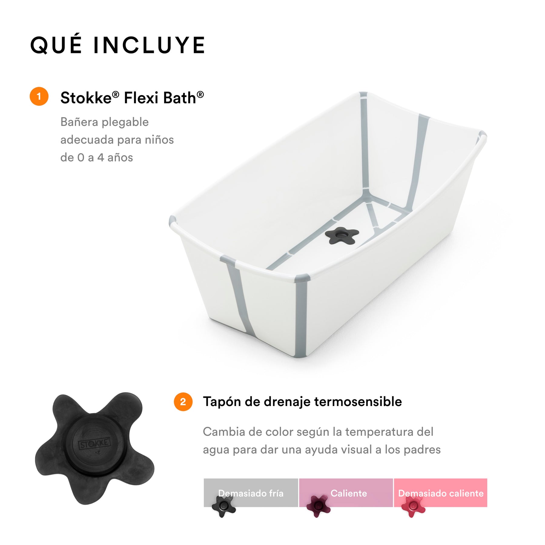 PACK BAÑERA PLEGABLE FLEXIBATH V2+ SUPPORT NEWBORN STOKKE